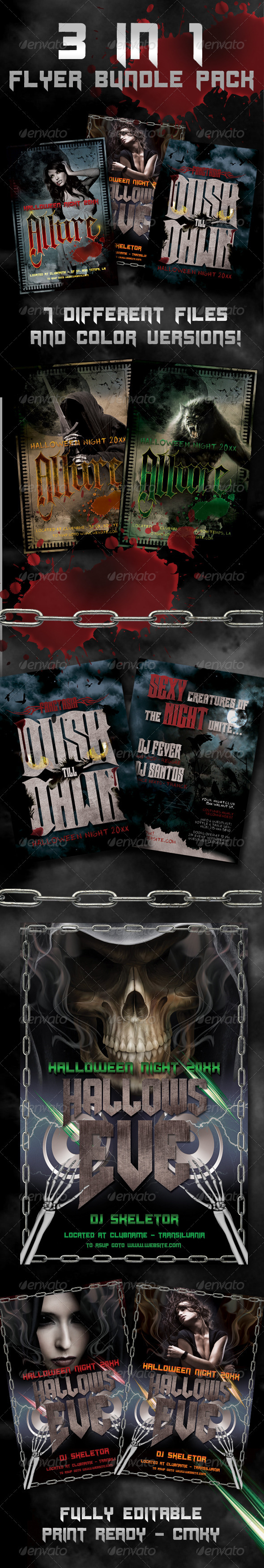 Halloween Flyer Bundle - Clubs & Parties Events