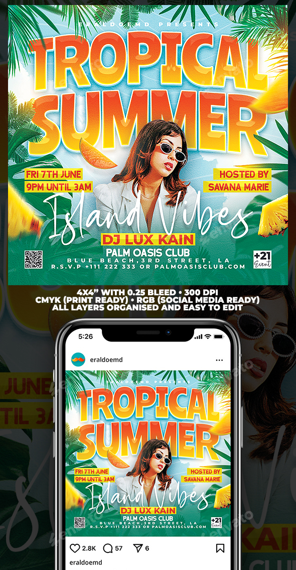 Tropical Summer Flyer