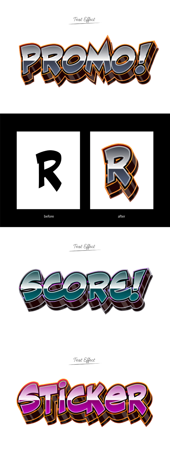 Graffiti Style Text Effects Editable