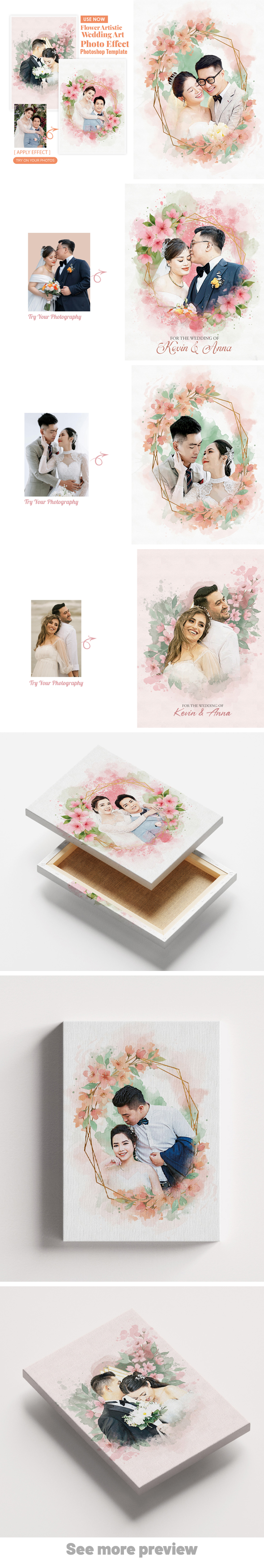 Flower Artistic Wedding Art Effect