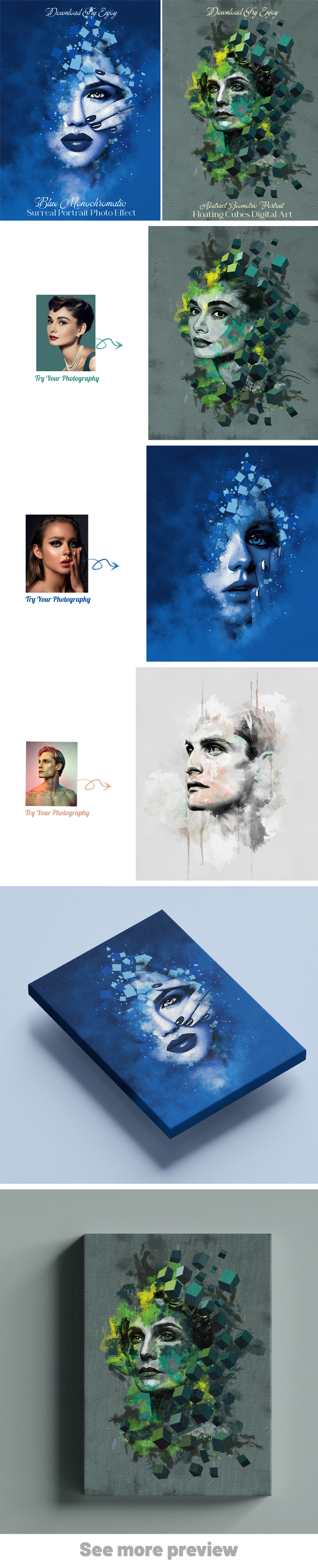 Portrait Photo Effect Template