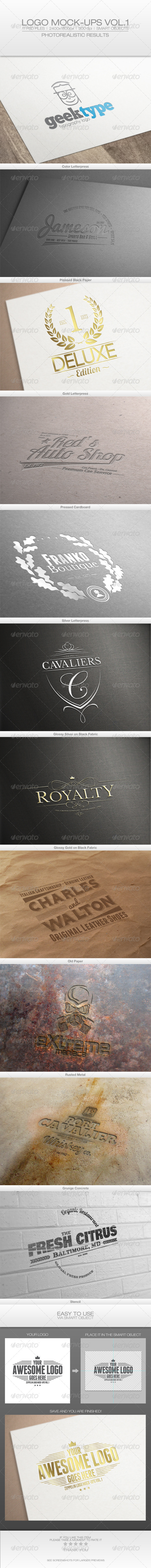 Logo Mock-ups Vol.1 - Logo Product Mock-Ups