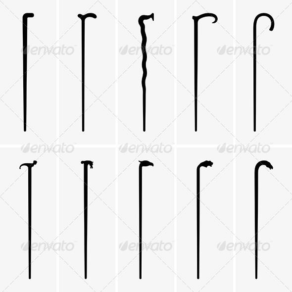 Walking Sticks - Man-made Objects Objects
