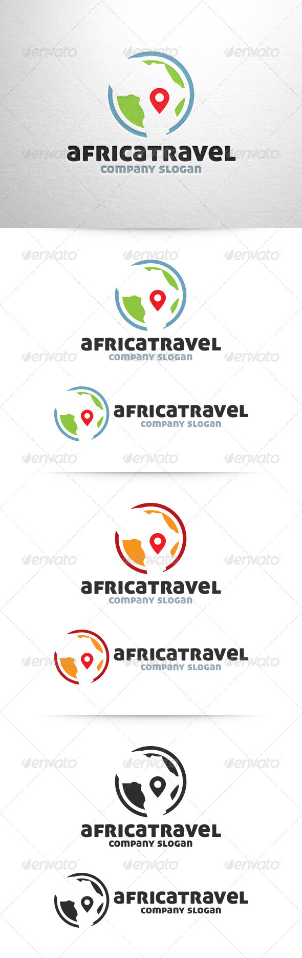 Africa Travel Logo - Symbols Logo Templates