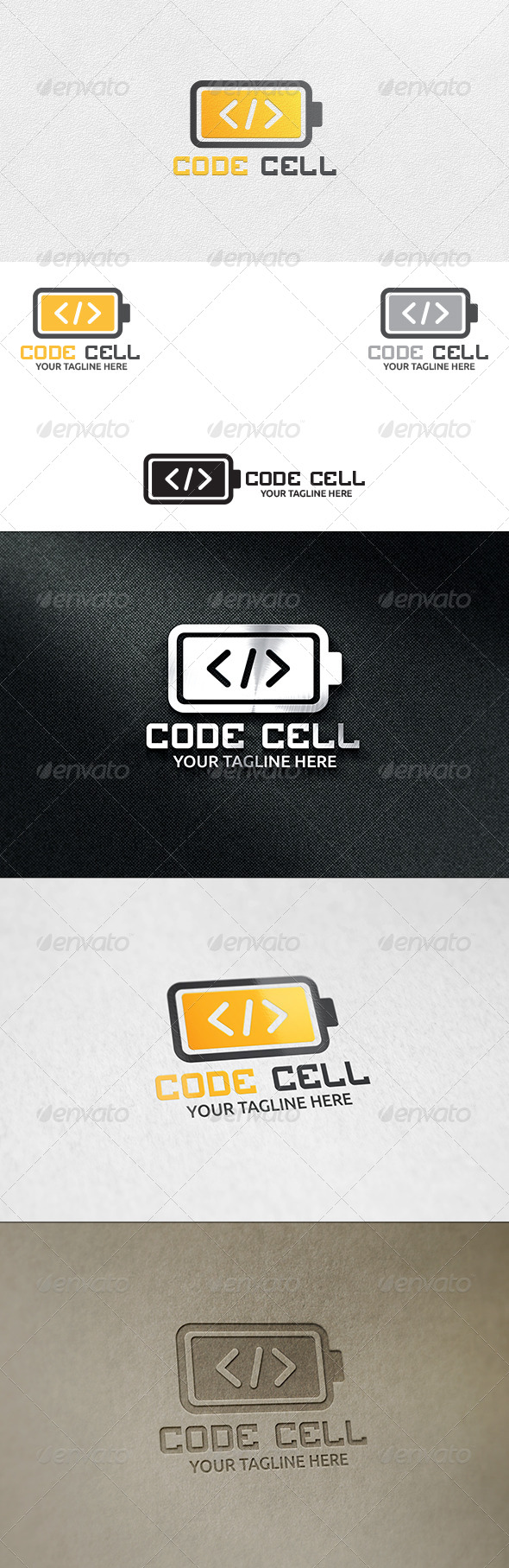 Code Cell - Logo Template - Objects Logo Templates