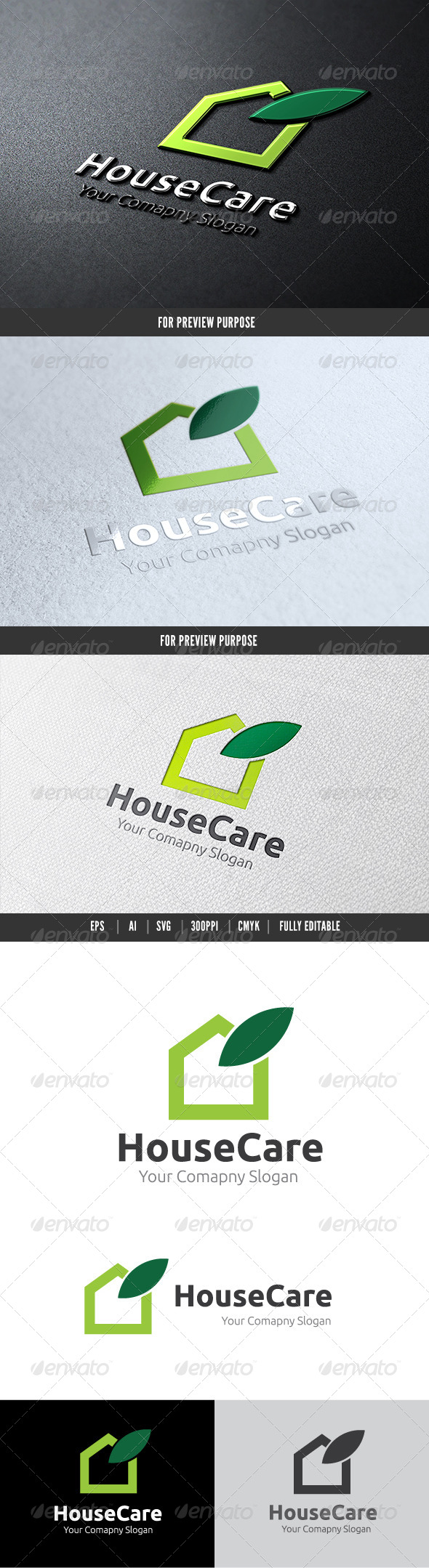 House Care Logo - Buildings Logo Templates