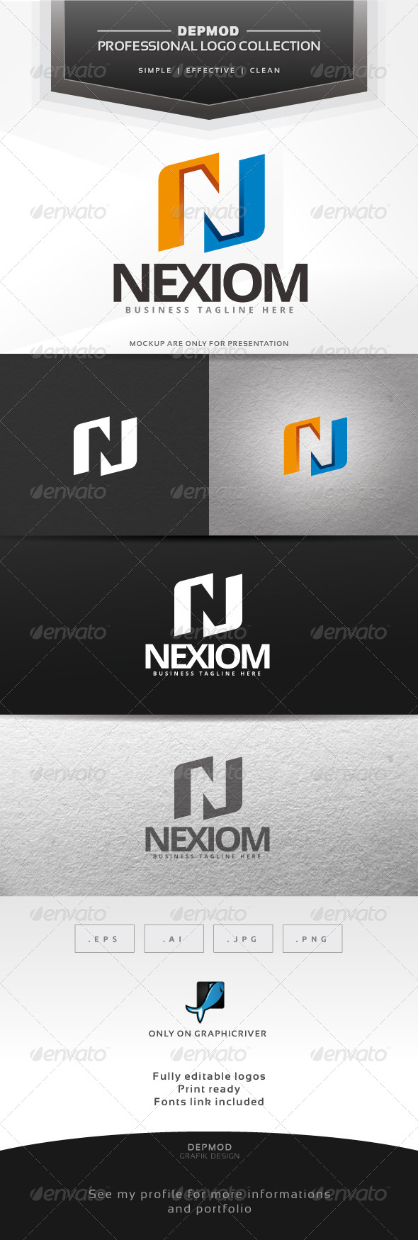 Nexiom Logo - Letters Logo Templates