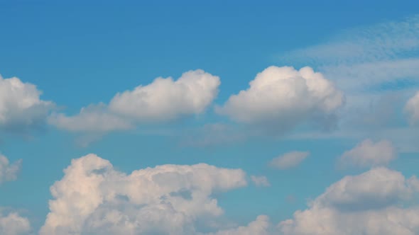 Timelapse of Blue Sky White Clouds alt