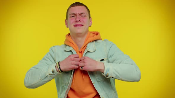 Ambitious Satisfied Teen Stylish Young Man Posing for Photographers Successful Famous Rich Person alt