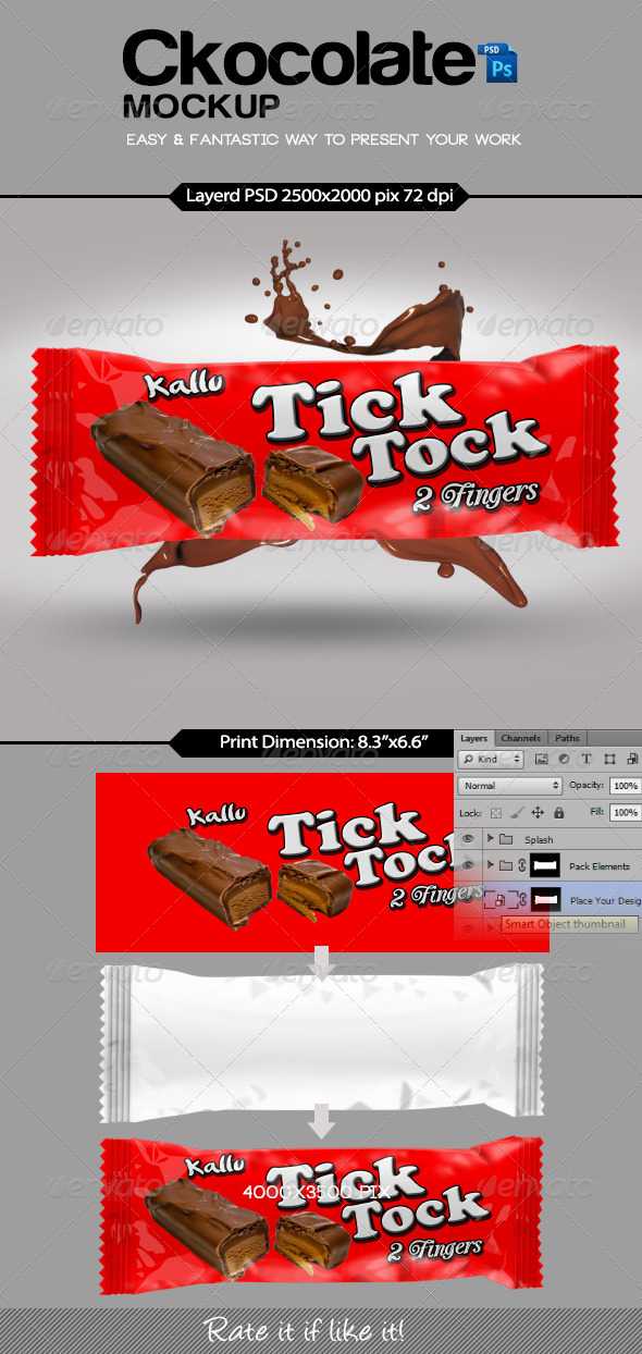 Chocolate Mockup - Graphics