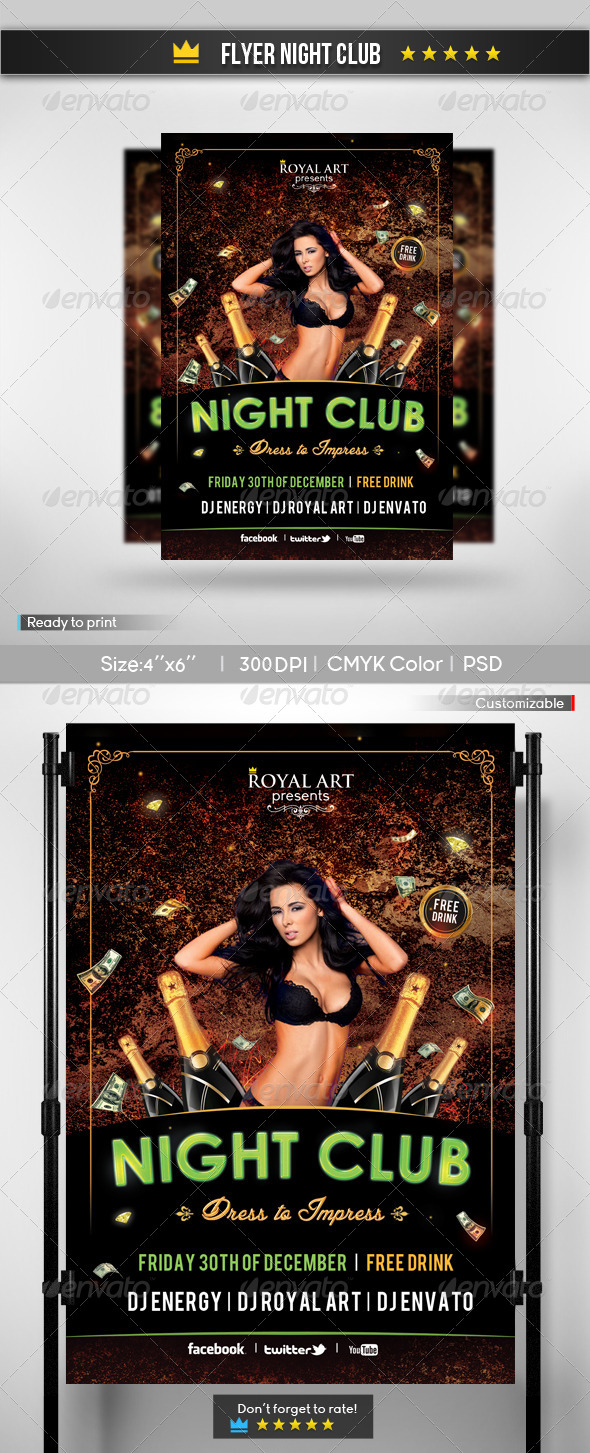 Flyer Night Club - Clubs & Parties Events
