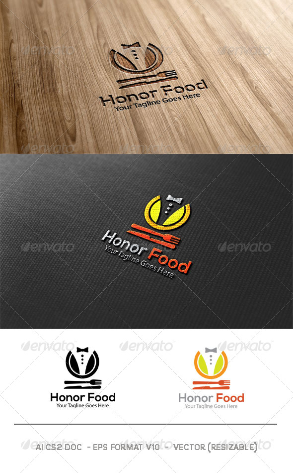 Honor Food Logo - Food Logo Templates
