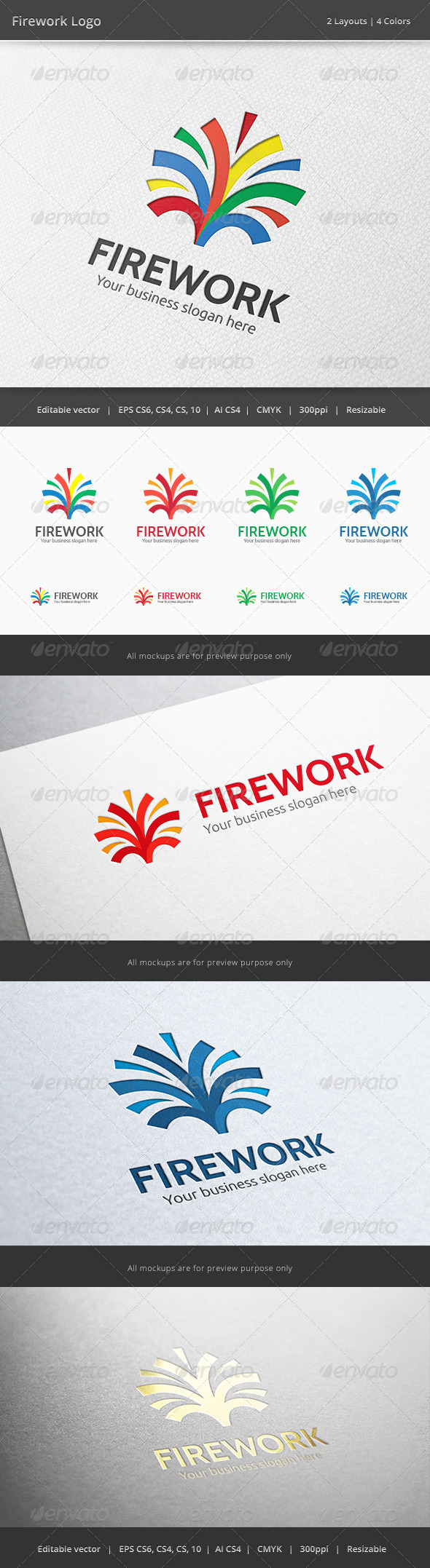 Firework Media Logo - Abstract Logo Templates