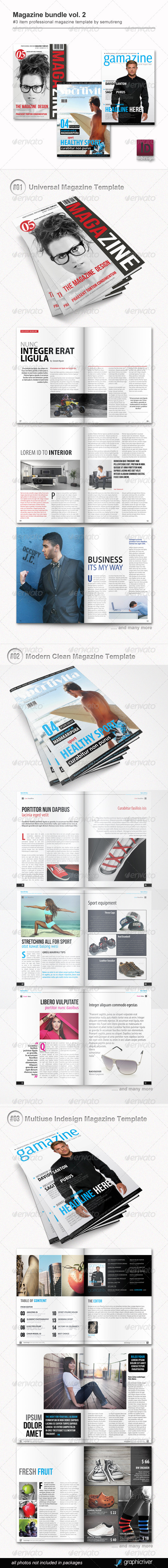 Magazine Bundle Vol 2 - Magazines Print Templates