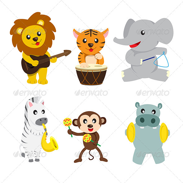 Animals Playing Music - Animals Characters