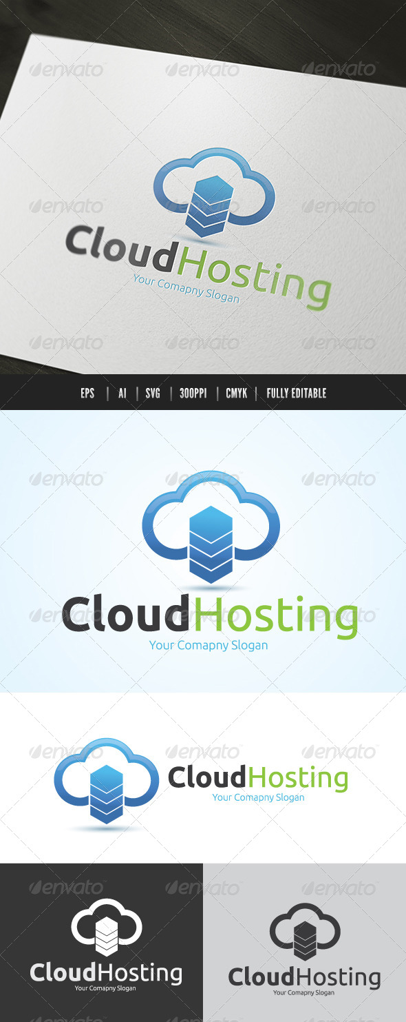 Cloud Server Logo - Nature Logo Templates