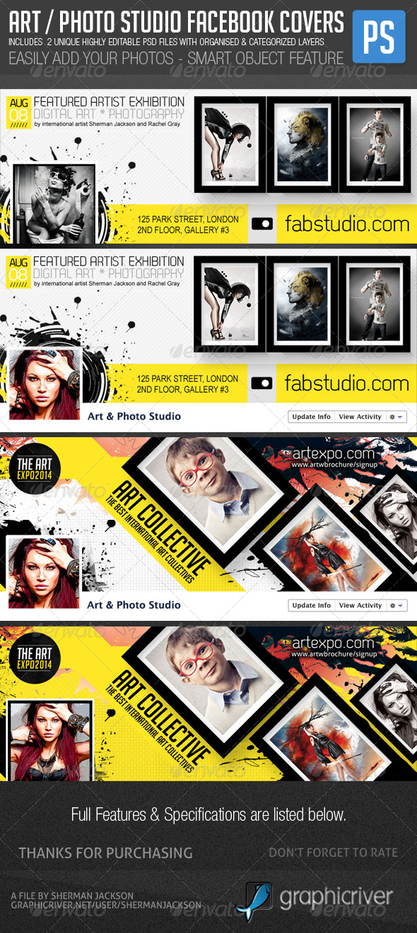 Art Photo Studio Photographers Fb Covers - Facebook Timeline Covers Social Media