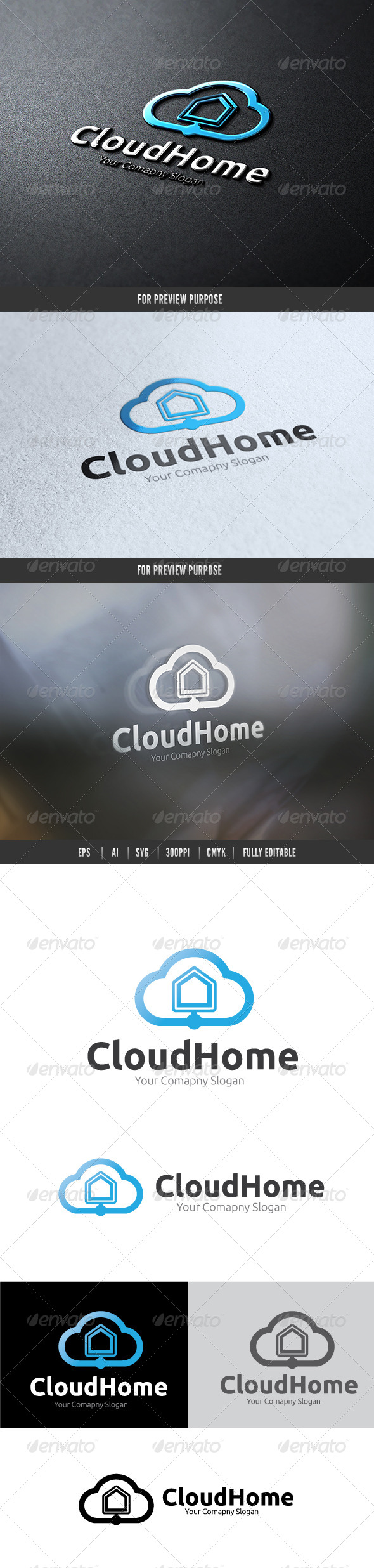 Cloud Home - Nature Logo Templates