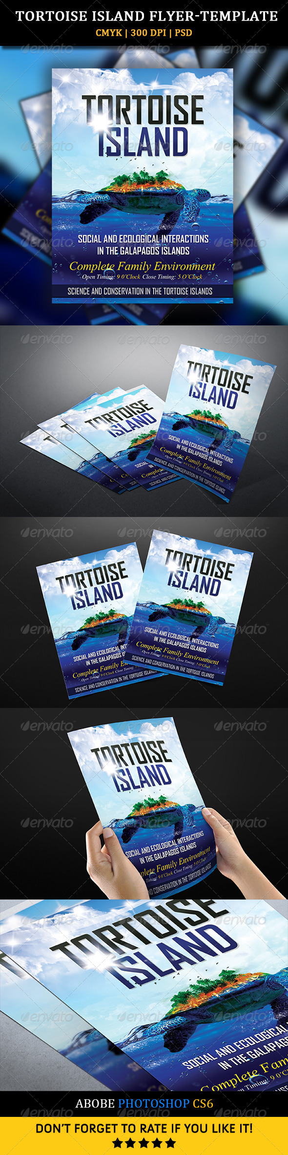 Tortoise Island Flyer-Template - Events Flyers