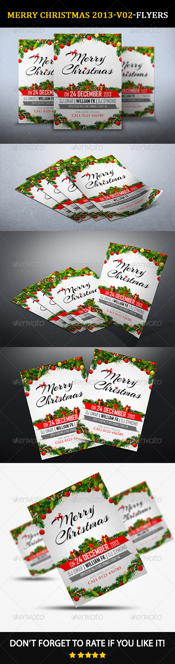 Holiday Christmas 2013 V02 - Events Flyers