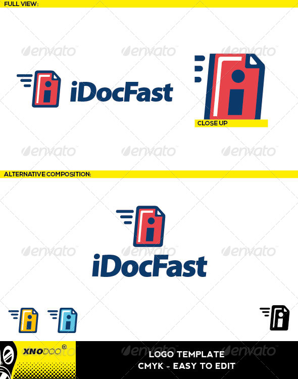 iDocFast Logo - Objects Logo Templates
