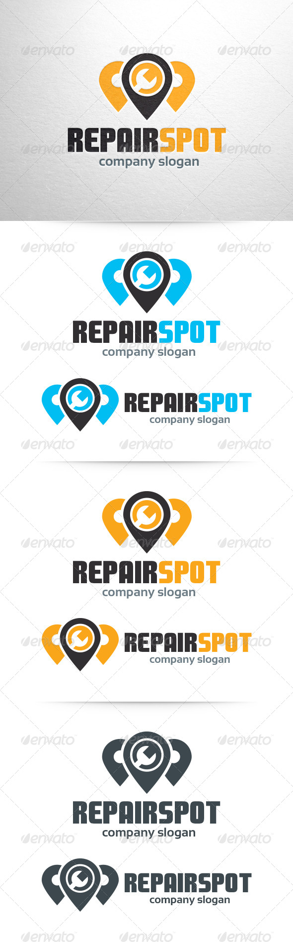 Repair Spot Logo Template - Symbols Logo Templates