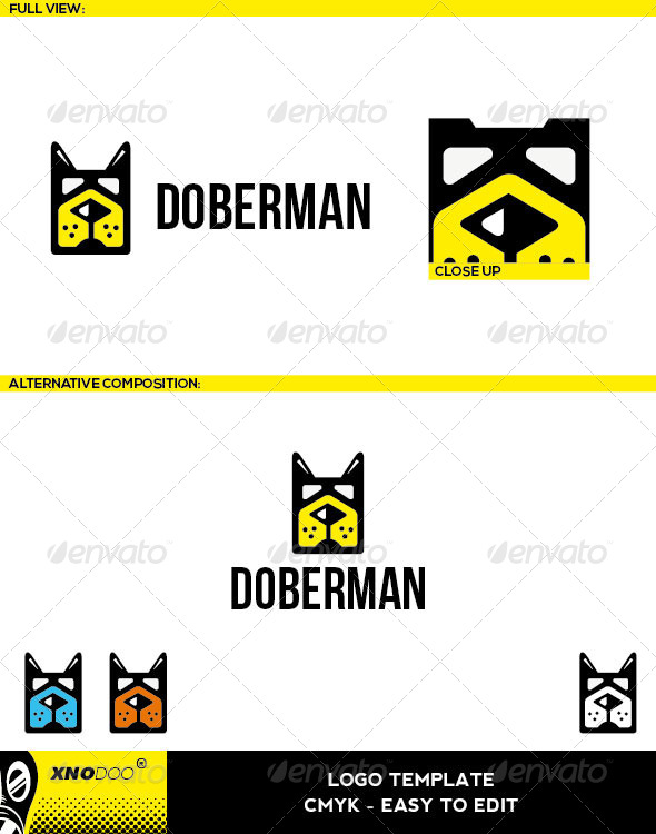 Doberman Logo - Animals Logo Templates