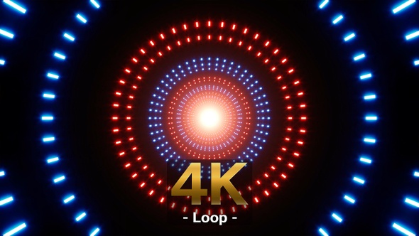 Flickering Red Blue Circular Light Effect alt