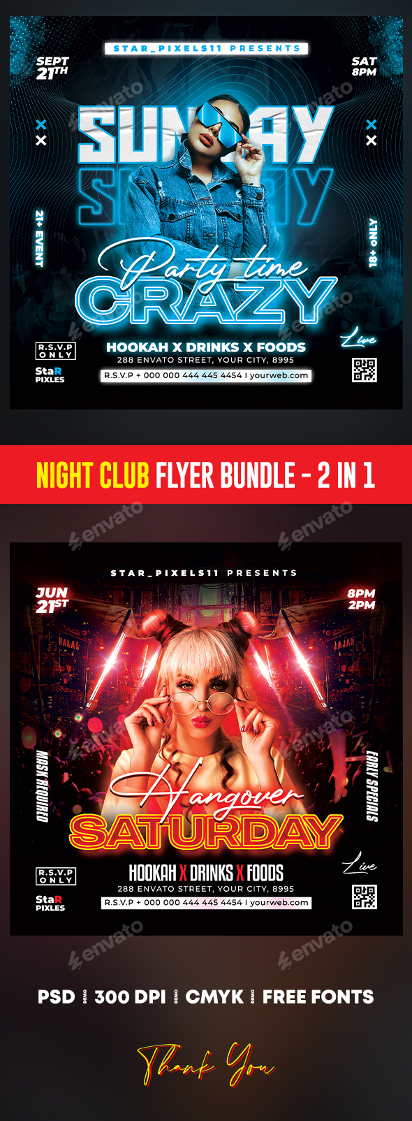 Night Club Flyer Bundle