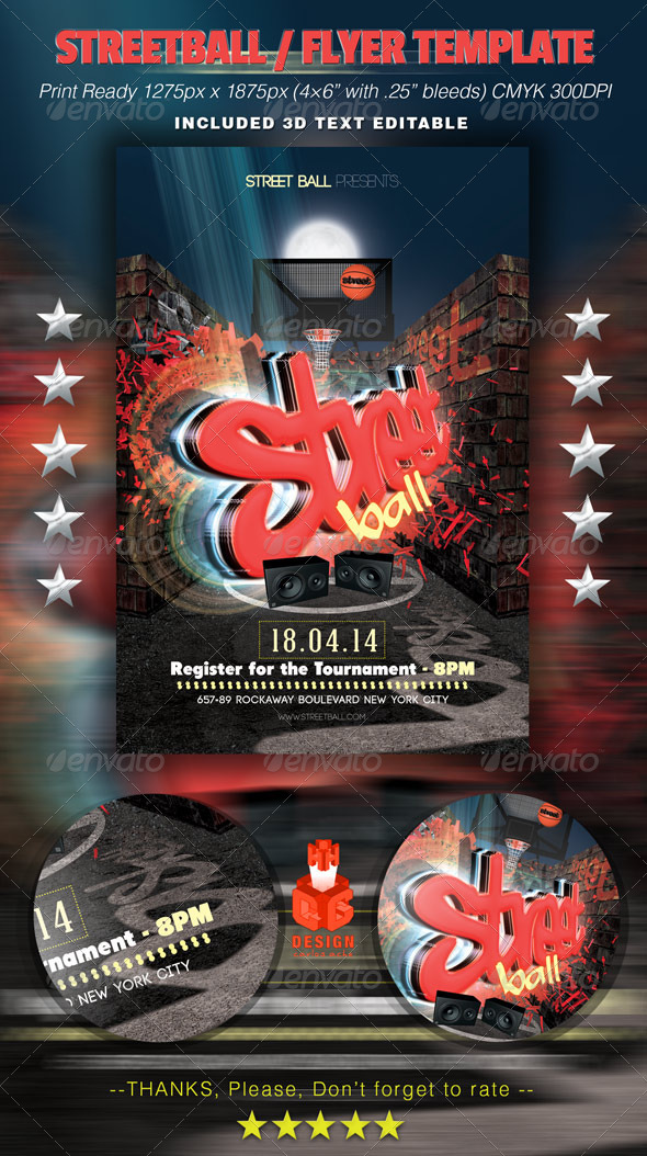 Streetball / Flyer Template - Sports Events