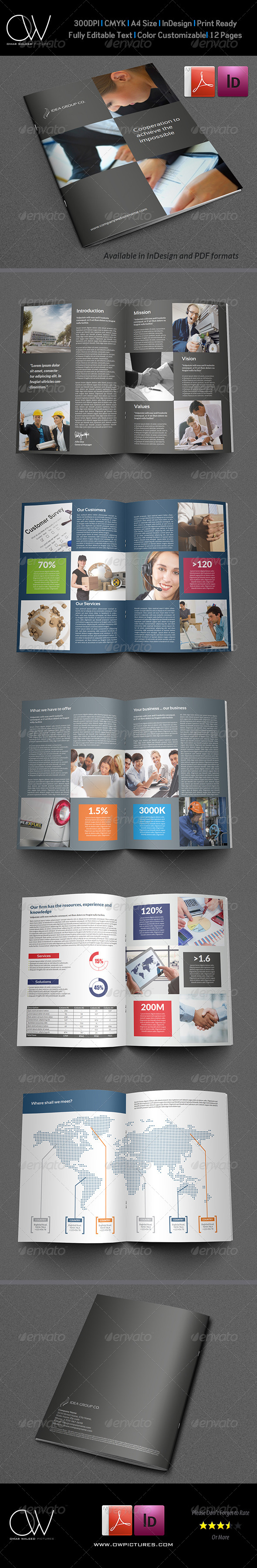 Corporate Brochure Template Vol.17 - 12 Pages - Corporate Brochures