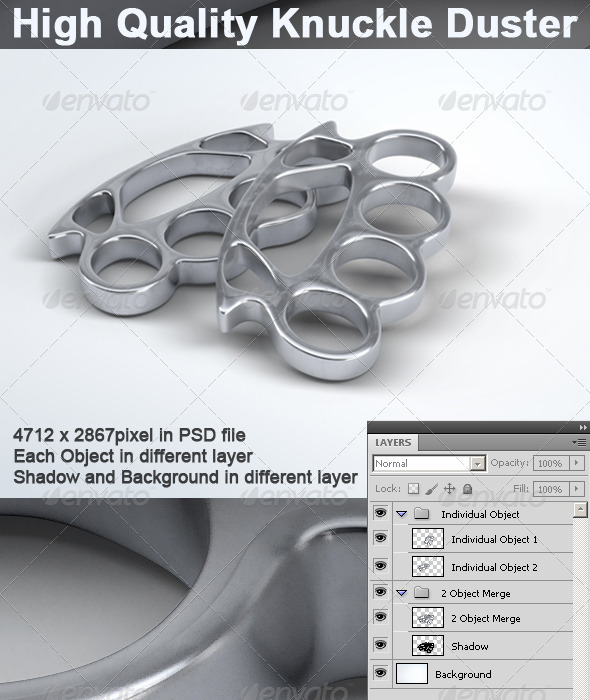 Knuckle Duster - Objects 3D Renders