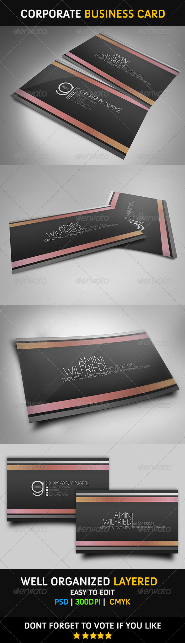 Corporate Business Card - Corporate Business Cards