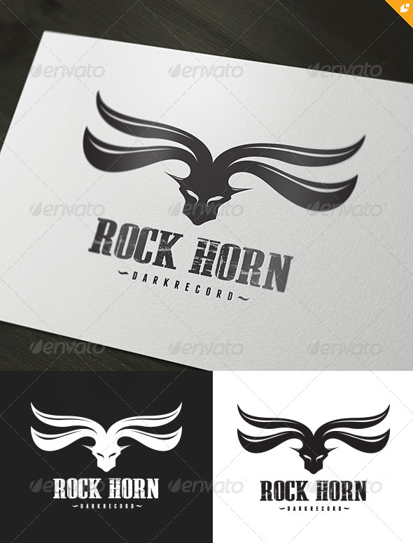 Rock Horn - Crests Logo Templates