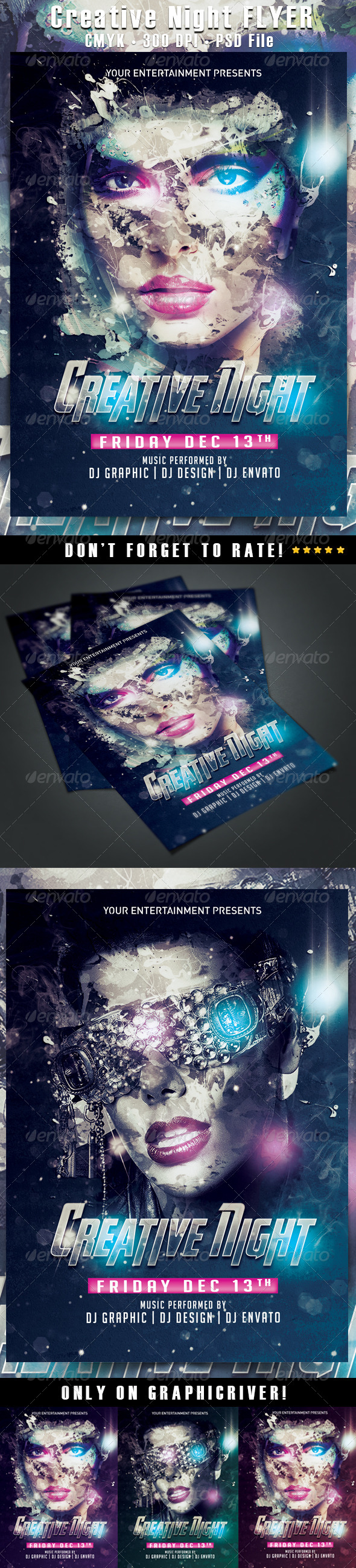 Creative Night Flyer - Clubs & Parties Events