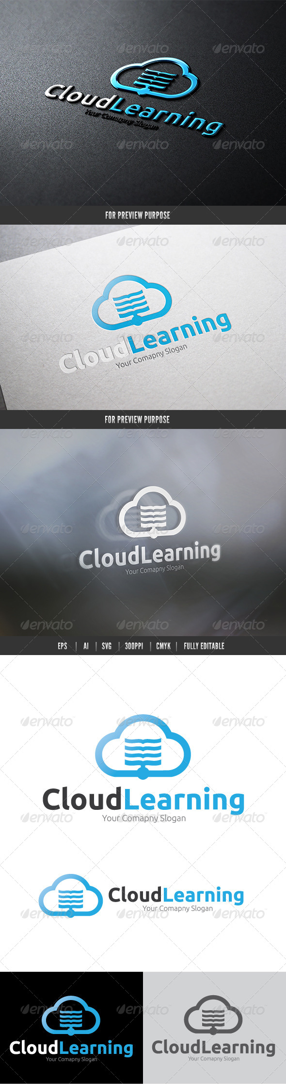 Cloud Learning - Nature Logo Templates