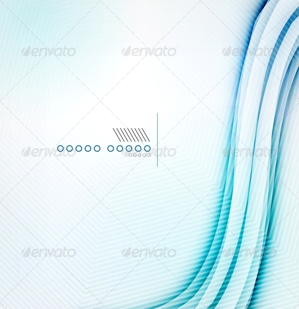 Blue Glowing Abstract Background - Web Technology