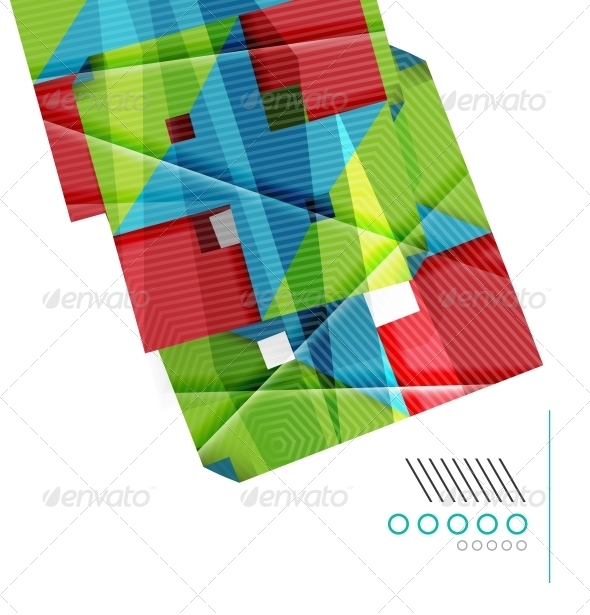 Colorful Geometric Shape Design Template - Backgrounds Decorative