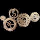 Golden Gears With Money Signs / Simple Version - VideoHive Item for Sale
