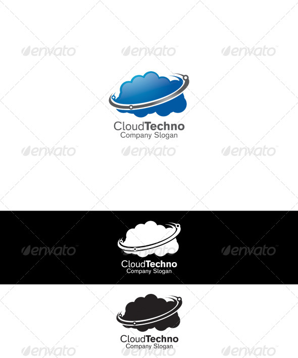 Cloud Techno Logo - Symbols Logo Templates