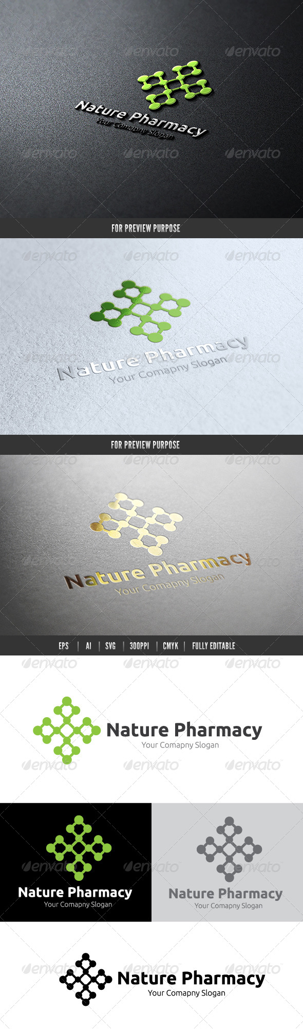 Nature Pharmacy - Nature Logo Templates