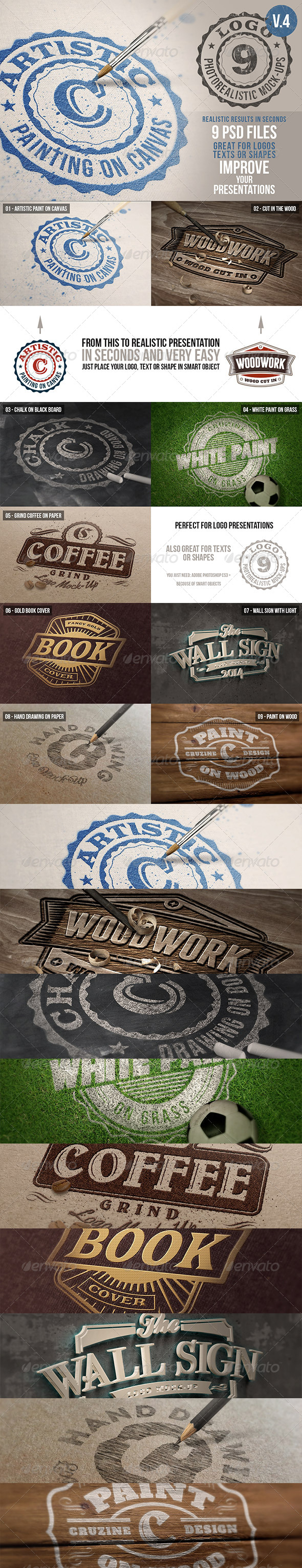 Photorealistic Logo Mock-Ups Vol.4 - Logo Product Mock-Ups