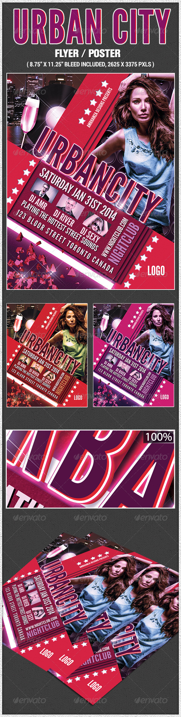 Urban City Poster - Clubs & Parties Events