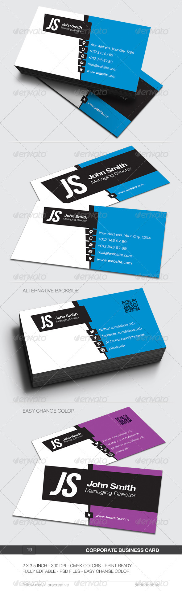 Corporate Business Card - 19 - Corporate Business Cards
