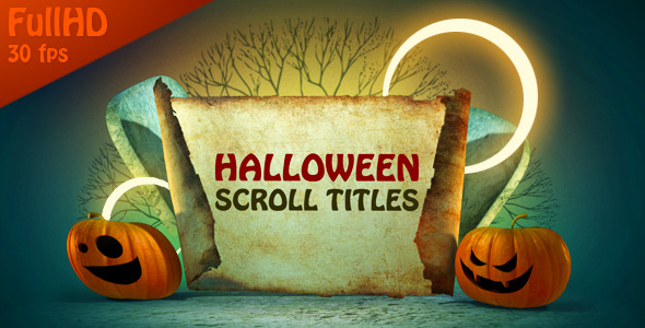 Halloween Title Scrolls - VideoHive 677332