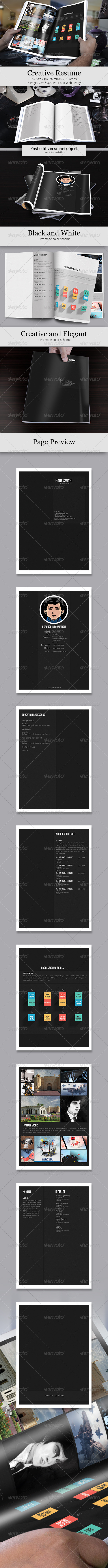 Creative Resume Template - Resumes Stationery