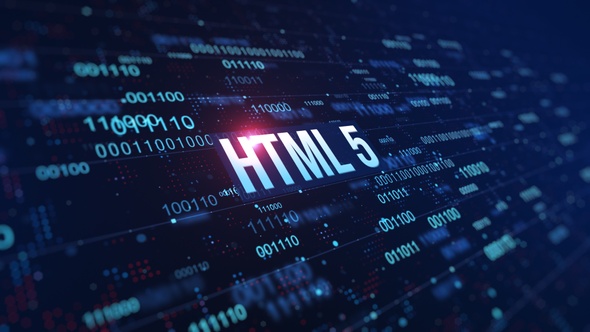 Html 5 Digital Binary Code Background, Motion Graphics | VideoHive
