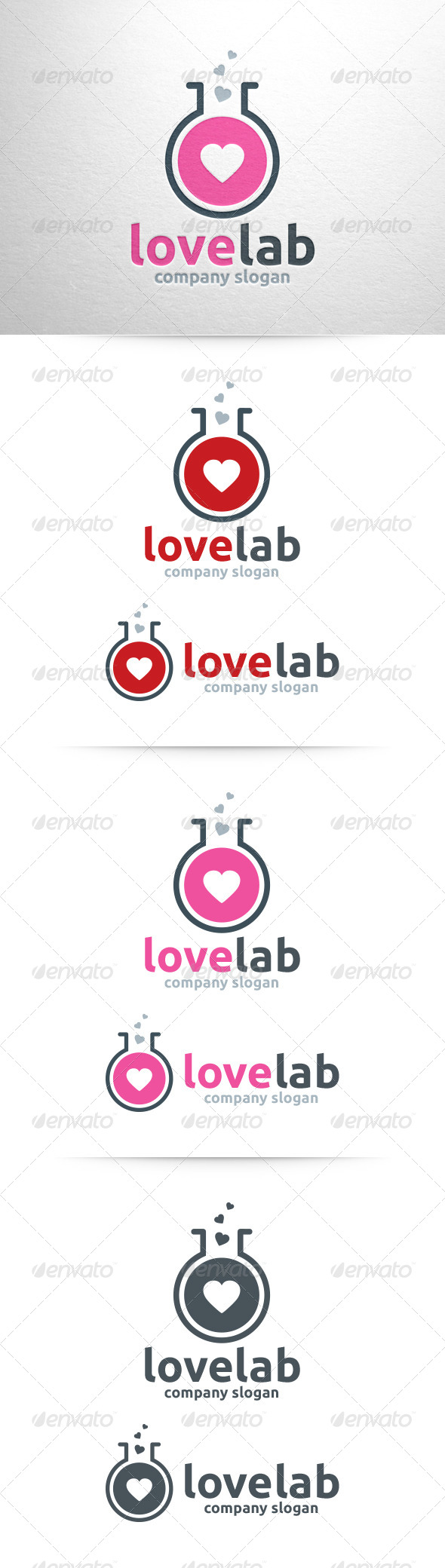 Love Lab Logo Template - Symbols Logo Templates