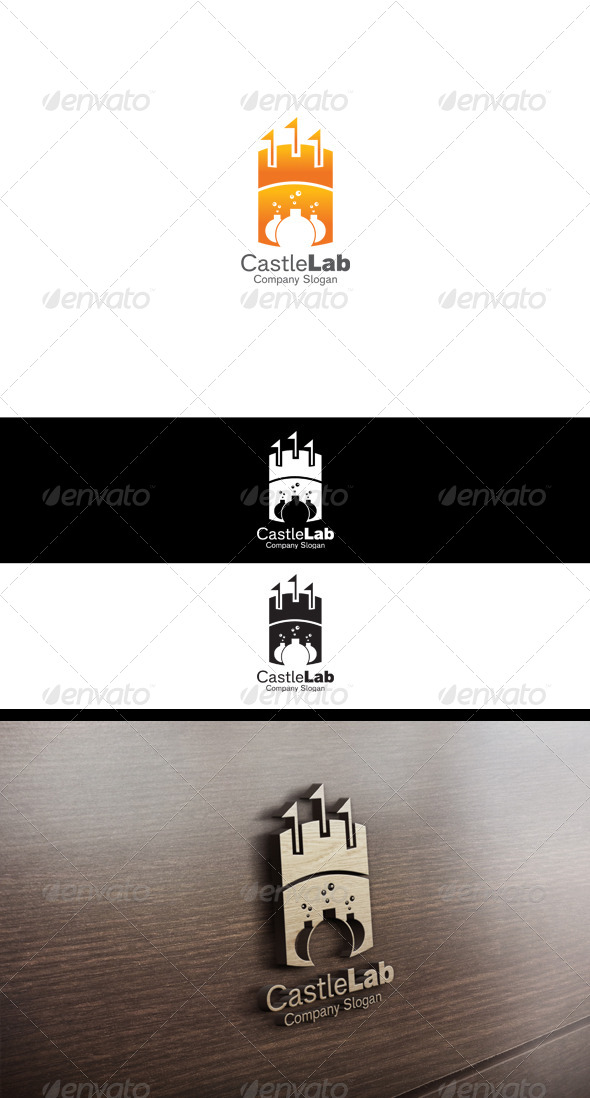 Castle Lab Logo - Buildings Logo Templates