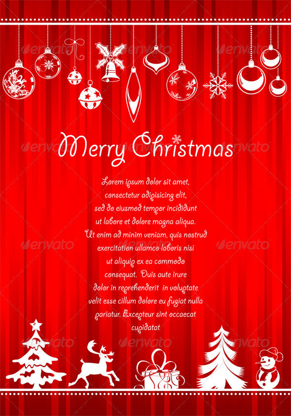 Christmas greeting card